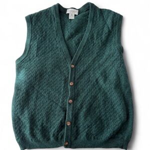 Tricots St. Raphael Men’s Pure Merino Wool Sweater Vest (Large)